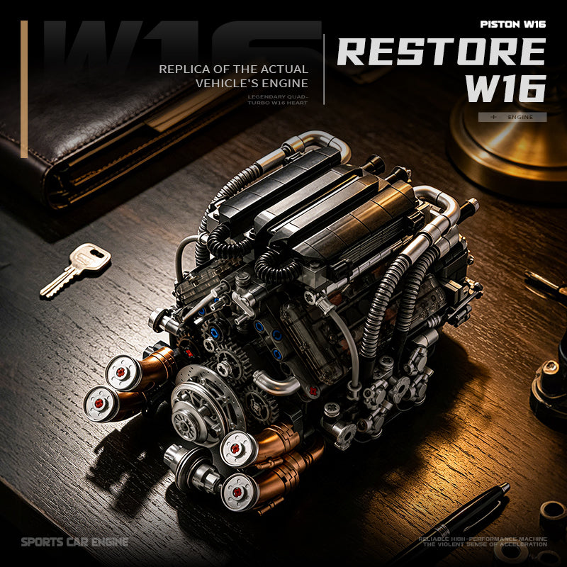 Forge Quad-Turbo W16 Engine