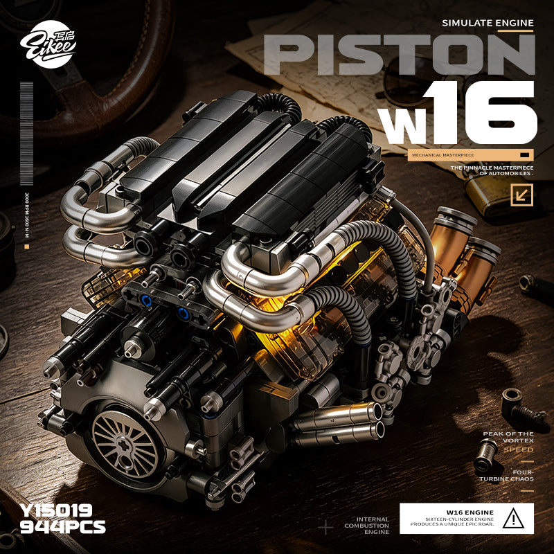 Forge Quad-Turbo W16 Engine