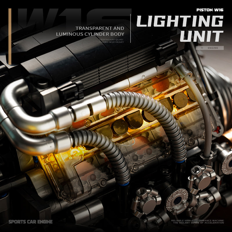 Forge Quad-Turbo W16 Engine