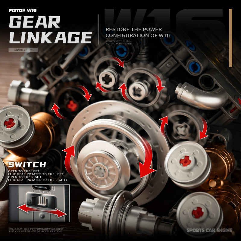 Forge Quad-Turbo W16 Engine