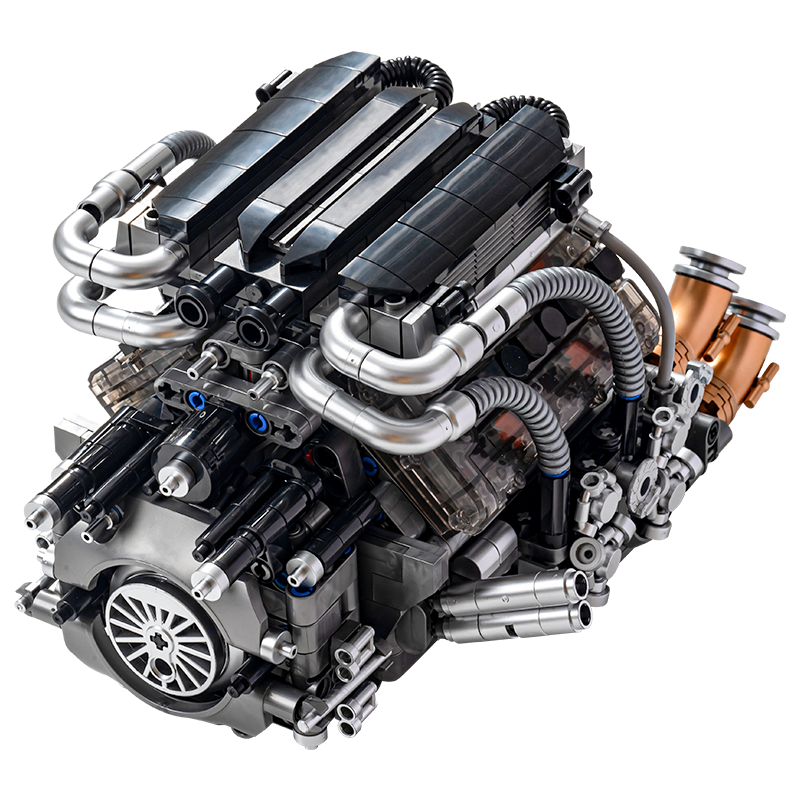 Forge Quad-Turbo W16 Engine